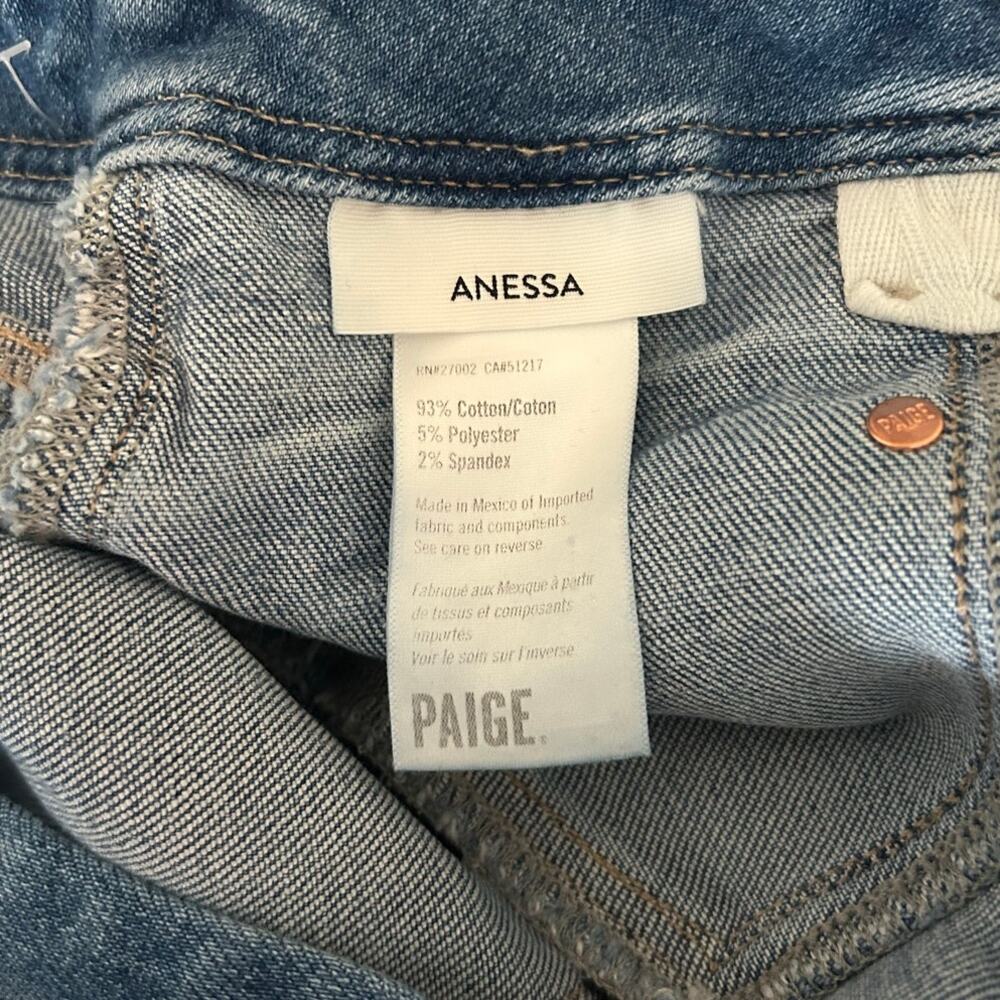 PAIGE Anessa High-Rise Crop Wide-Leg Jeans size 28 - Picture 5 of 10